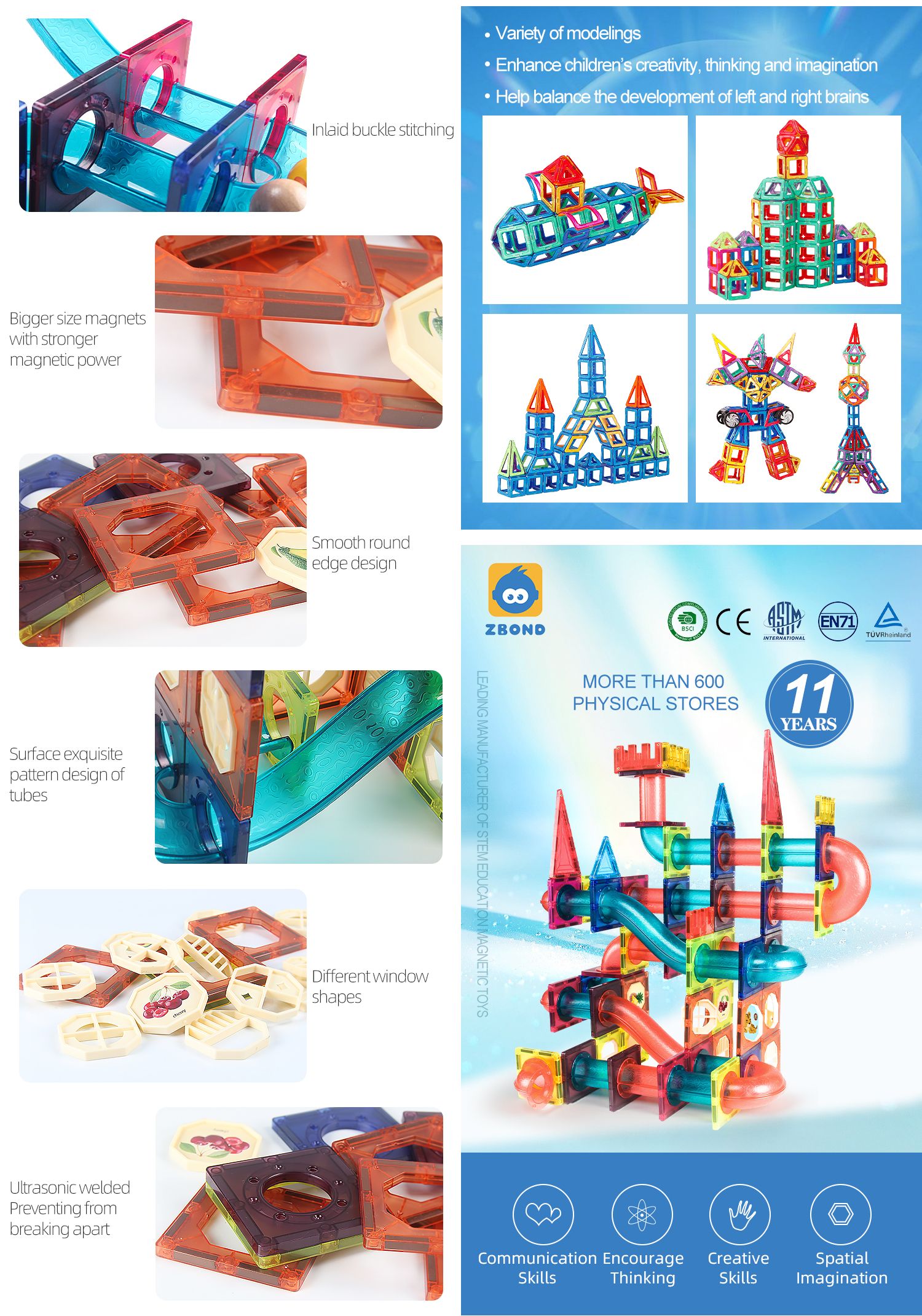 Rainbow Magnetic Tiles Marble Run Building Kit (1).jpg