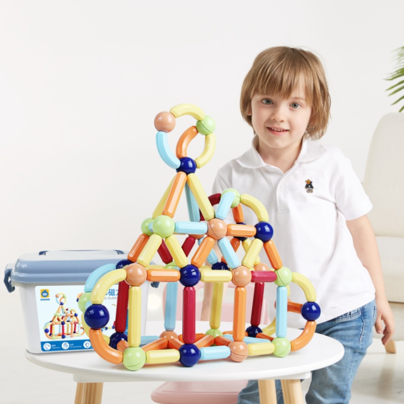 Magnetic Balls and Rods Building Set – STEM Toys for Kids Age 3+ Magnetic Balls and Rods Building Set – STEM Toys for Kids Age 3+
