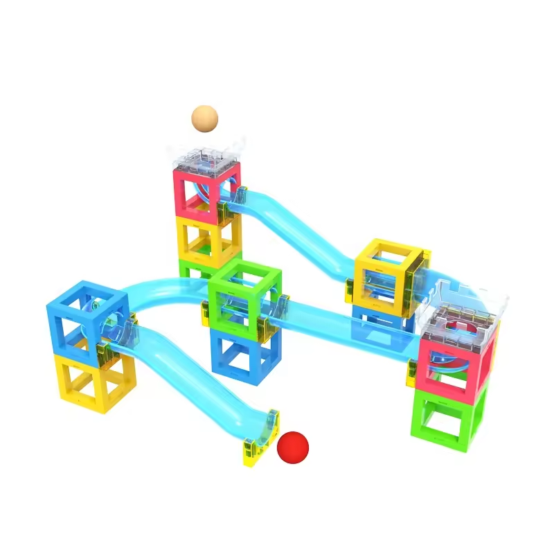 Magnetic Blocks with Running Ball